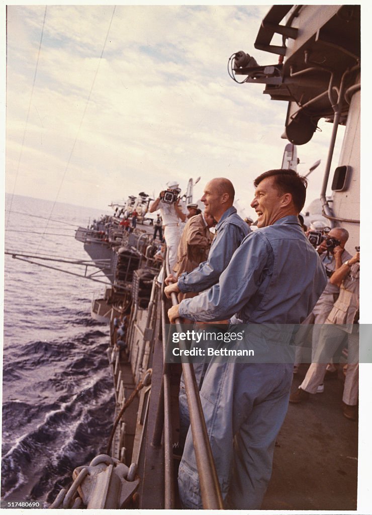Astronauts Walter Schirra and Thomas Stafford