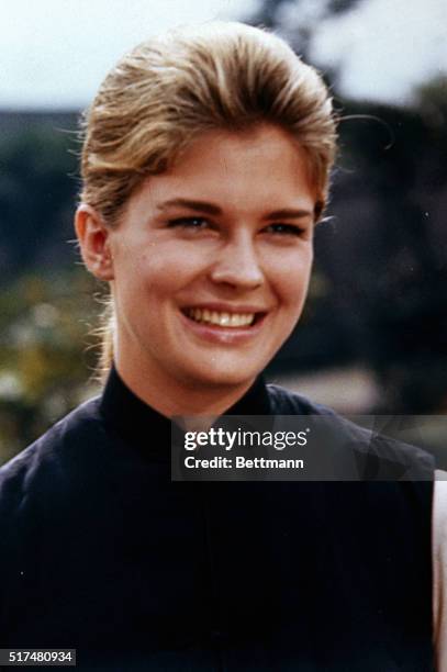 Close up of Candice Bergen, currently appearing in the film Sand Pebbles.