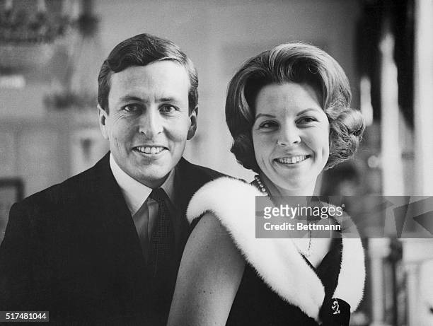 Two bright smiles beam from this couple as they look toward the near future. It's Holland's Princess Beatri and her fiance, Claus Von Amsberg of...