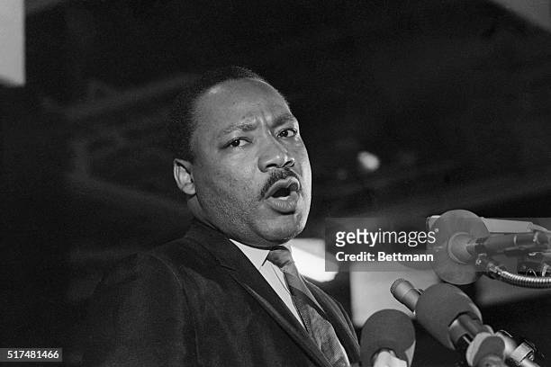 Caught in a somber mood, Dr. Martin Luther King addresses some 2,000 people on the eve of his death. The former founder and Chairman of the Southern...