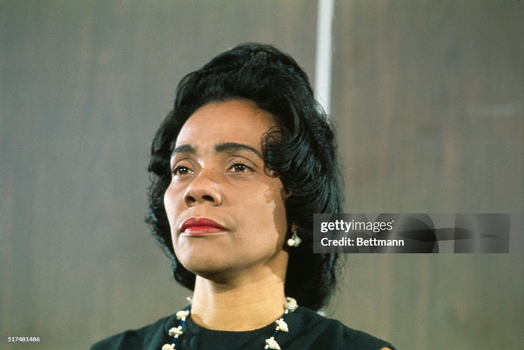 Coretta Scott King in a Serious Pose