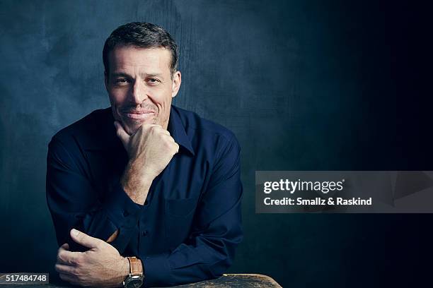 Tony Robbins poses for a portrait in the Getty Images SXSW Portrait Studio Powered By Samsung on March 13, 2016 in Austin, Texas.