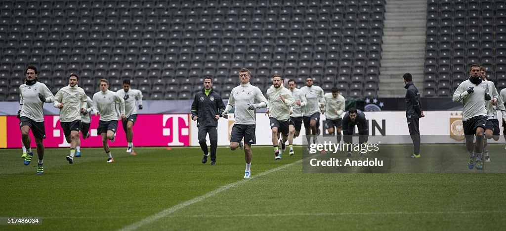 Germany national football team training session in Berlin