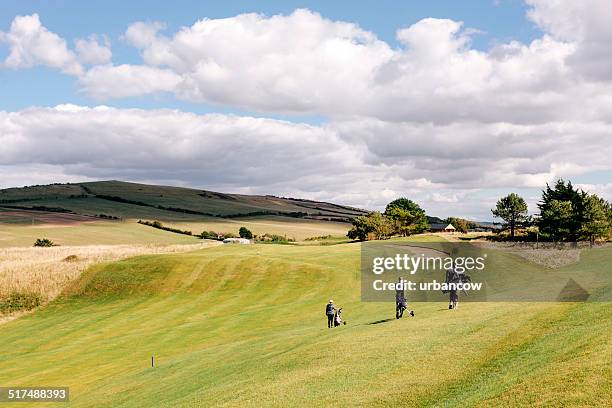 on the fairway - golf eng stock pictures, royalty-free photos & images