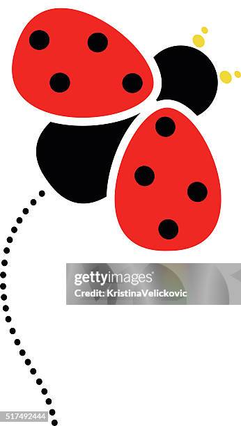 marienkäfer design-element - ladybug stock-grafiken, -clipart, -cartoons und -symbole