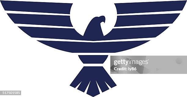 eagle icon - golden eagle stock illustrations