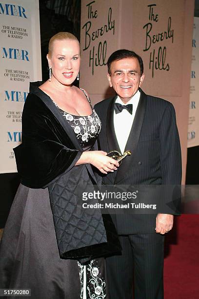 Legendary DJ Casey Kasem arrives with wife Jean at the Museum of Television and Radio's gala tribute to Barbara Walters at the Beverly Hills Hotel...