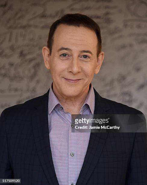 Paul Reubens attends the AOL Build Speaker Series to discuss "Pee-wee's Big Holiday" at AOL Studios In New York on March 25, 2016 in New York City.