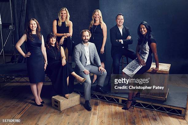 Up-and-Coming Execs 35 and Under from left, Brianna Bennett, VP Drama Development, CBS Television Studios, Sarah Babineau, VP Original Programming...