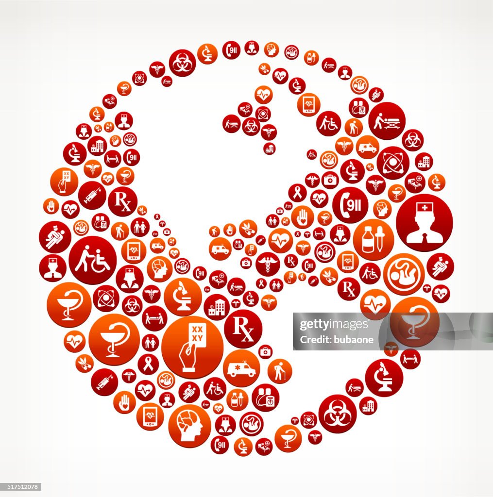 Red Health Pattern World Healthcare And Medical Red Button Pattern High-Res Vector Graphic ...