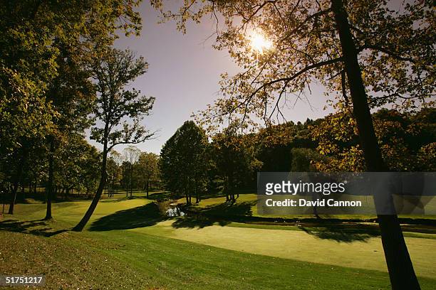 The par 4 15th green at the Valhalla Golf Club, on September 21, 2004 in Louisville, Kentucky, USA.