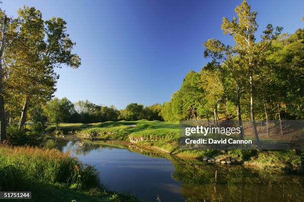 The par 4 6th green at the Valhalla Golf Club, on September 21, 2004 in Louisville, Kentucky, USA.