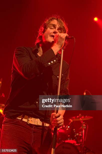 British musician Tom Chaplin, of the band Keane, performs onstage at the Riviera Theater, Chicago, Illinois, February 17, 2005.
