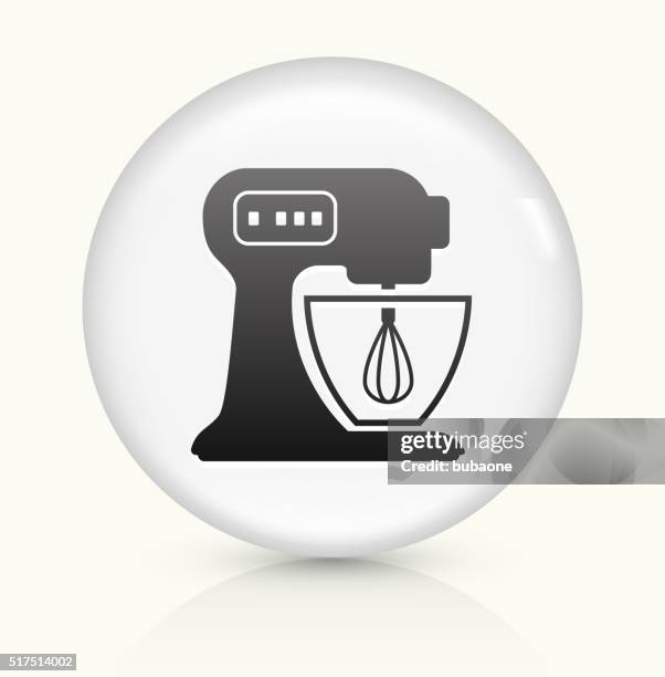 blender icon on white round vector button - blending stock illustrations