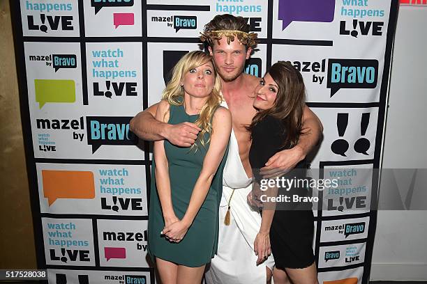 Pictured : Kaitlin Doubleday, Michael the Greek God and Nia Vardalos --