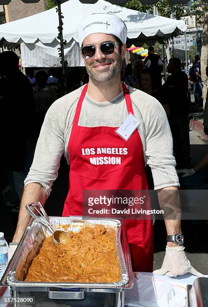 Actor Jordi Vilasuso attends the Los Angeles Mission's Easter Celebration Of New Life at Los Angeles Mission on March 25, 2016 in Los Angeles,...