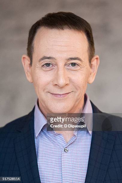 Paul Reubens attends the AOL Build Speaker Series to discuss "Pee Wee's Big Holiday" at AOL Studios In New York on March 25, 2016 in New York City.