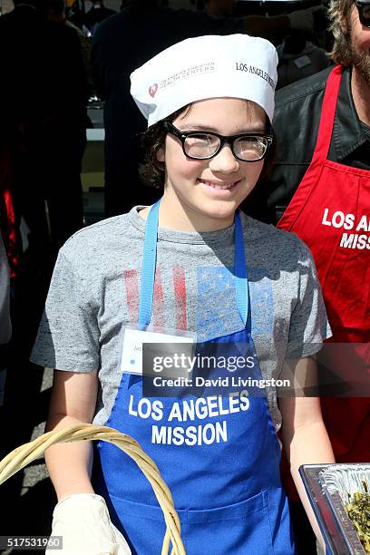 Jack Daggenhurst attends the Los Angeles Mission's Easter Celebration Of New Life at Los Angeles Mission on March 25, 2016 in Los Angeles, California.