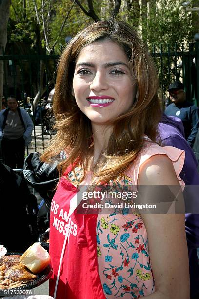 Actress Blanca Blanco attends the Los Angeles Mission's Easter Celebration Of New Life at Los Angeles Mission on March 25, 2016 in Los Angeles,...
