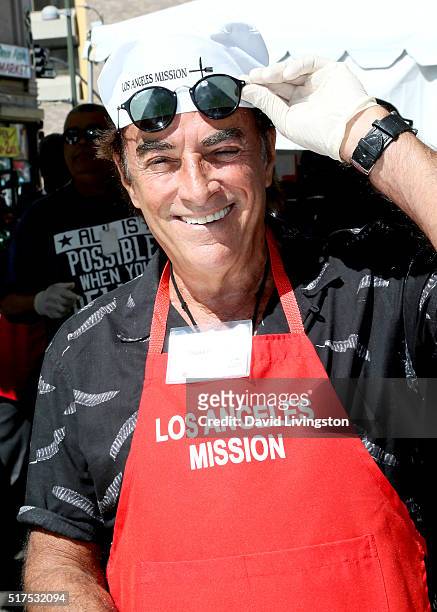 Actor Thaao Penghlis attends the Los Angeles Mission's Easter Celebration Of New Life at Los Angeles Mission on March 25, 2016 in Los Angeles,...
