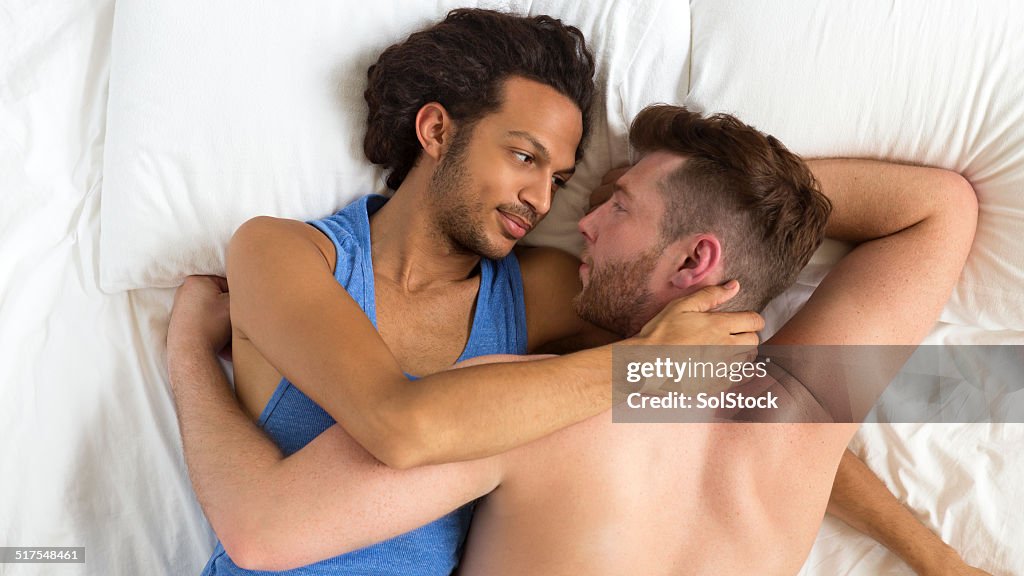 Intimate Gay Couple