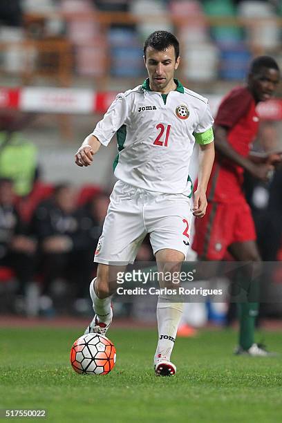 Bulgaria midfielder Svetoslav Dyakov during the match between Portugal and Bulgaria Friendly International at Estadio Municipal de Leiria on March...