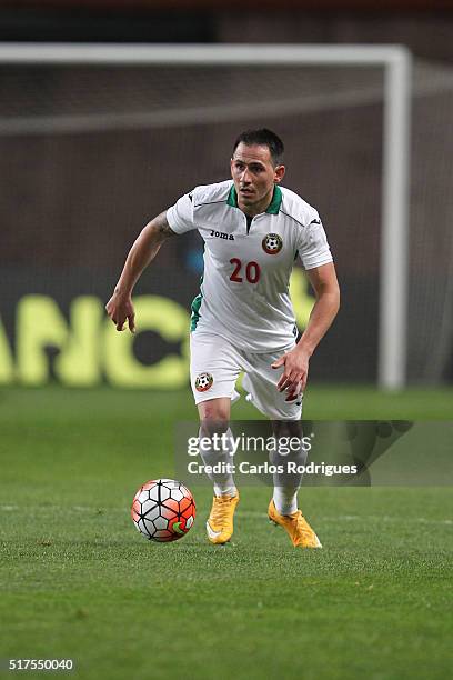 Bulgaria defender Zhivko Milanov during the match between Portugal and Bulgaria Friendly International at Estadio Municipal de Leiria on March 25,...