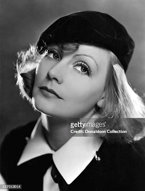 Actress Greta Garbo poses for a publicity photo for the MGM movie "As You Desire Me" which was released in 1932.