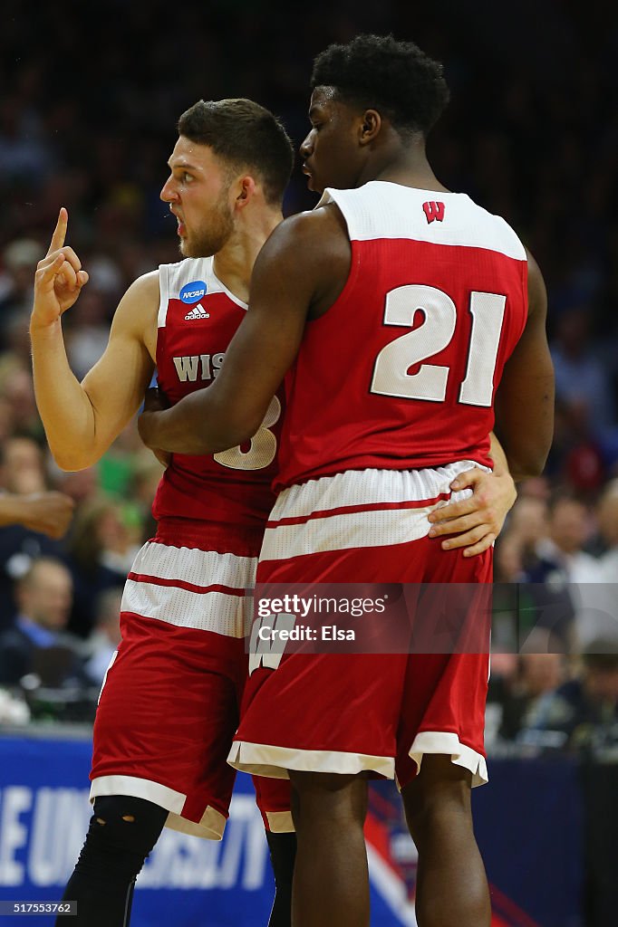 NCAA Basketball Tournament - East Regional - Wisconsin v Notre Dame