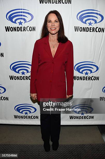 Actress Barbara Hershey from the series "Damien" attends WonderCon 2016 at the Los Angeles Convention Center on March 25, 2016 in Los Angeles,...