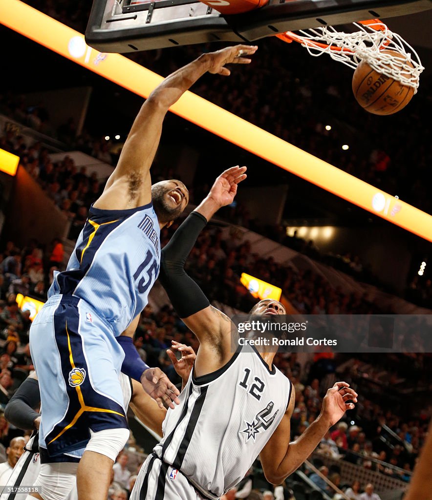 Memphis Grizzlies v San Antonio Spurs