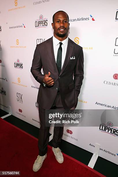 Honoree Von Miller attends the Cedars-Sinai Sports Spectacular at W Los Angeles  West Beverly Hills on March 25, 2016 in Los Angeles, California.