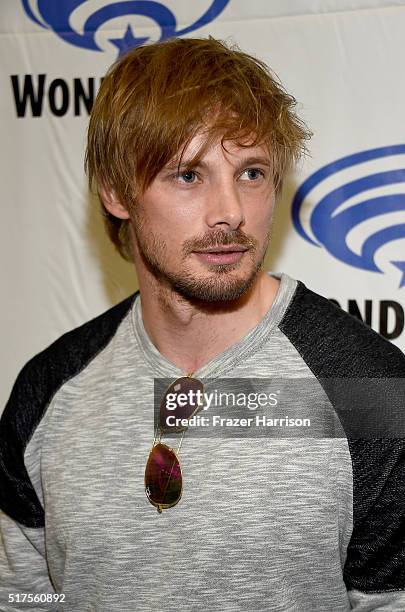 Actor Bradley James attends WonderCon 2016 at the Los Angeles Convention Center on March 25, 2016 in Los Angeles, California.
