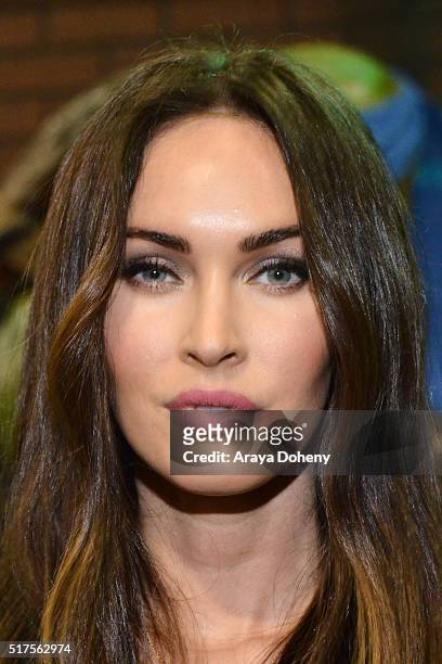 Megan Fox attends an autograph signing at WonderCon 2016 for the upcoming release of Paramount Pictures' "Teenage Mutant Ninja Turtles: Out of the...