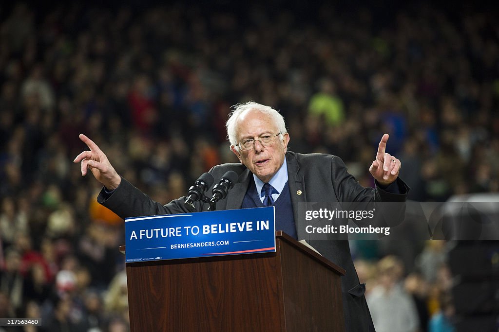 Presidential Candidate Bernie Sanders Holds Campaign Rally Ahead Of Washington Caucus