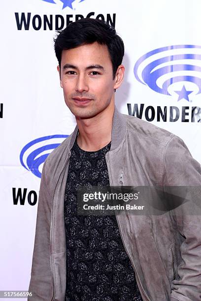 Actor George Young attends the Containment panel on day 1 of WonderCon 2016 at Los Angeles Convention Center on March 25, 2016 in Los Angeles,...