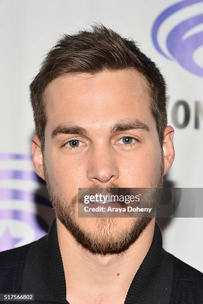 Chris Wood attends the "Containment" panel at WonderCon 2016 at Los Angeles Convention Center at WonderCon 2016 on March 25, 2016 in Los Angeles,...