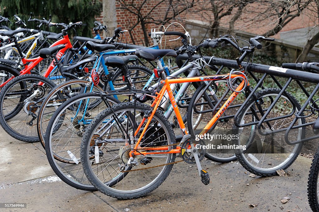 Bike Rack in the University Park Campus