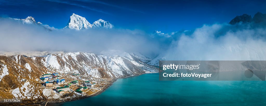 Himalajagebirge Teehaus Logen unterhalb Everest Gipfel Gokyo-Nepal