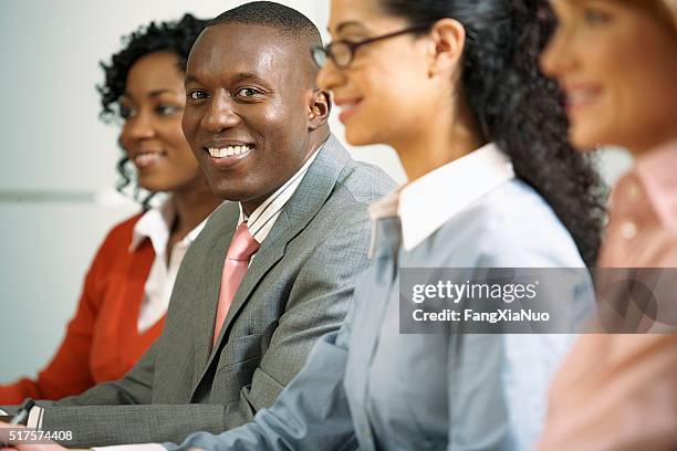 businesspeople in a meeting - governing board stock pictures, royalty-free photos & images