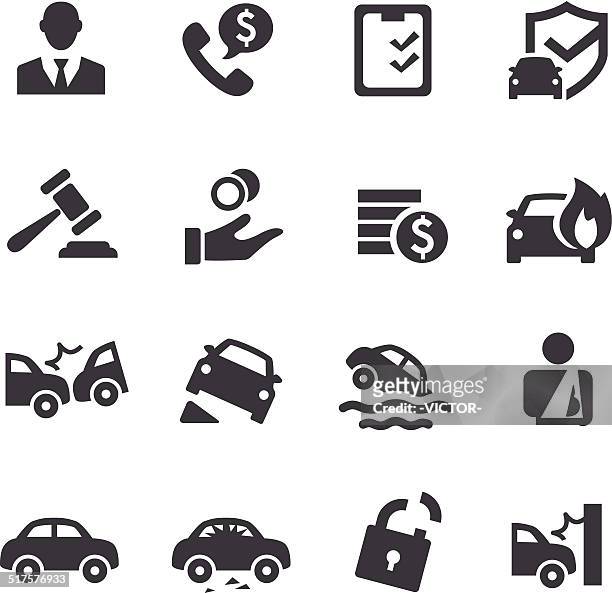 auto insurance icons - acme series - assertiveness 幅插畫檔、美工圖案、卡通及圖標