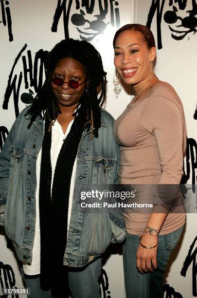 Comedian Whoopi Goldberg and her daughter actress Alex Martin attend the opening of "Whoopi" after party at the China Club November 17, 2004 in New...