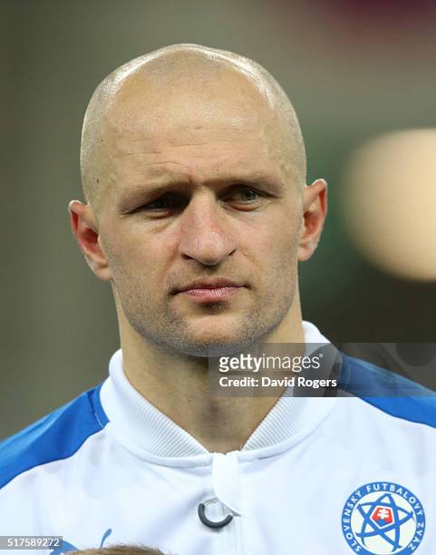Portrait of Jan Mucha of Slovakia during the international friendly match between Slovakia and Latvia held at Stadion Antona Malatinskeho on March...