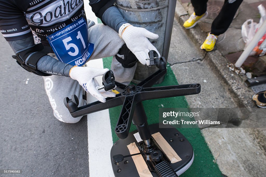 Japanese Compete In Office Chair ISU-1 Grand Prix