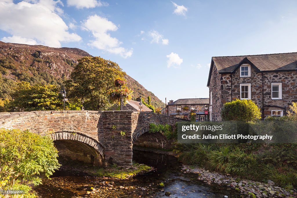 The village of Beddgelert, Gwynedd, Wales