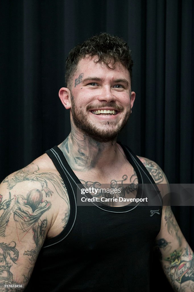 Tattoo collector and artist Ben Ormerod poses at the Scottish Tattoo...  News Photo - Getty Images