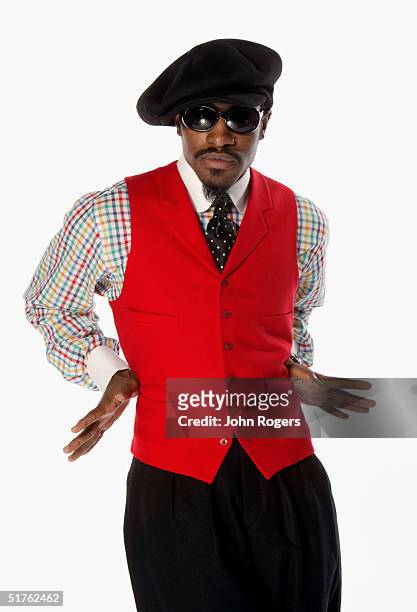 Singer Andre 3000 of Outkast poses for a studio portrait during the MTV Europe Music Awards 2004 at Tor di Valle November 18, 2004 in Rome, Italy.