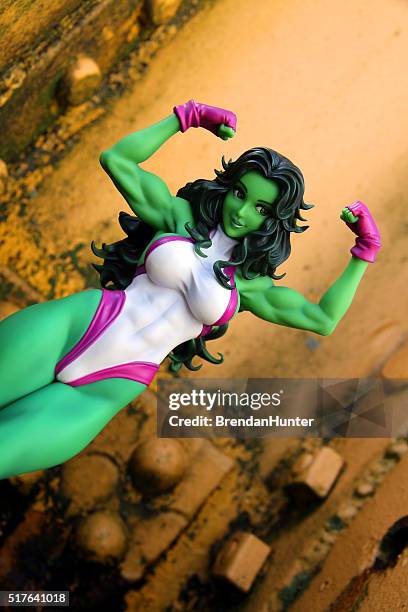 pin up strong - marvel fantastic four stock pictures, royalty-free photos & images