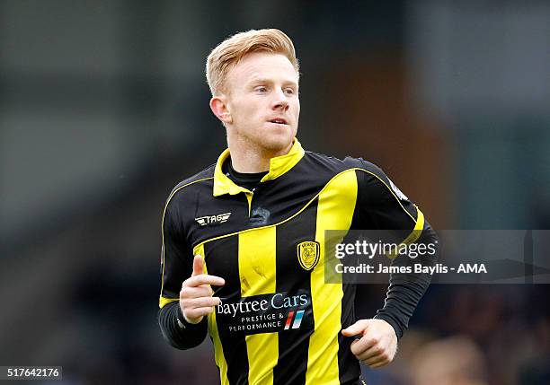 Mark Duffy of Burton Albion during the Sky Bet League One match between Burton Albion and Oldham Athletic at Pirelli Stadium on March 26, 2016 in...