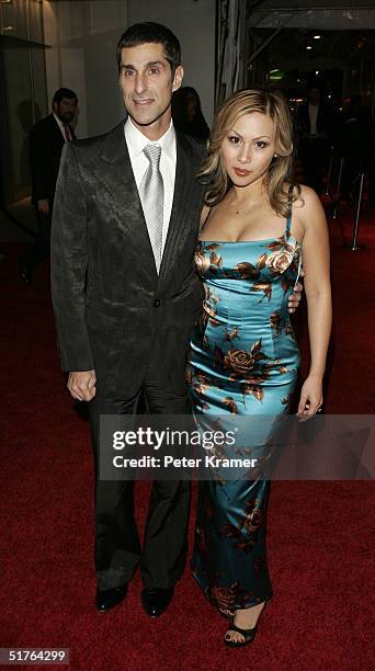 Musician Perry Farrell and wife attend the Museum of Modern Art re-opening party for friends and supporters on November 18, 2004 in New York City.